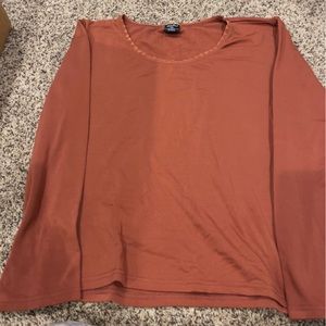 Orange/ Red Women’s Long Sleeve Shirt Size XXL